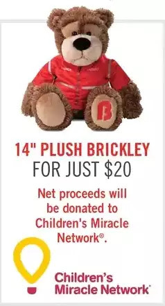 The Brick 14" Plush Brickley offer