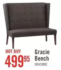 The Brick Gracie Wing-Back Hall Bench offer