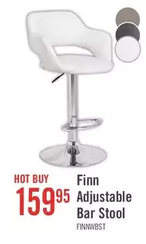 The Brick Finn Bar Stool - White offer
