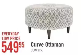 The Brick Sofa Lab The Curve Ottoman - Steel offer