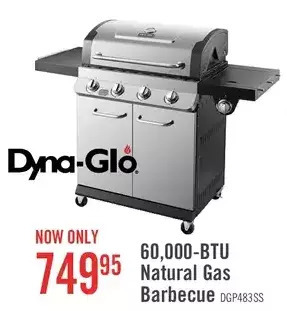 The Brick Dyna-Glo 60,000 BTU Natural Gas Barbecue - DGP483SSN offer