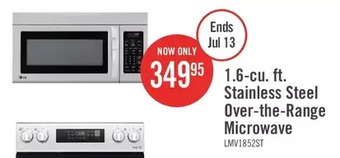 The Brick LG 1.8 Cu. Ft. Over-the-Range Microwave - LMV1852ST offer