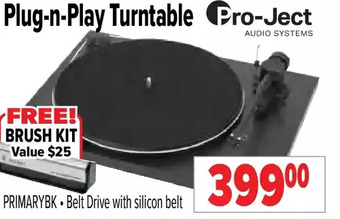 2001 Audio Video Pro-Ject Plug-N-Play Turntable offer