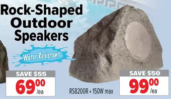 2001 Audio Video Rock-Shaped Outdoor Speakers offer