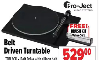 2001 Audio Video Pro-Ject Audio Systems Belt Driven Turntable offer