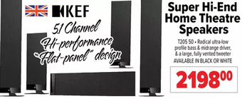 2001 Audio Video KEF Super Hi-End Home Theatre Speakers offer