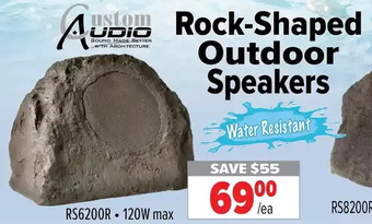 2001 Audio Video Rock-Shaped Outdoor Speakers offer