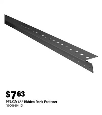 Home Depot Peak 45" Hidden Deck Fastener offer
