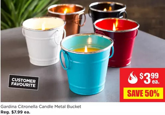 Kitchen Stuff Plus Gardina Citronella Candle Metal Bucket offer