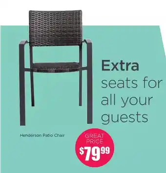 Kitchen Stuff Plus Henderson Patio Chair offer