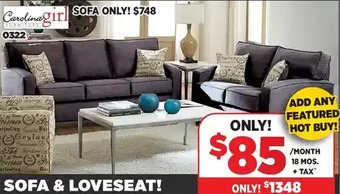 Surplus Furniture Jitterbug Gunmetal Sofa & Loveseat offer