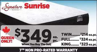 Surplus Furniture Sunrise Firm Twin Mattress Set offer