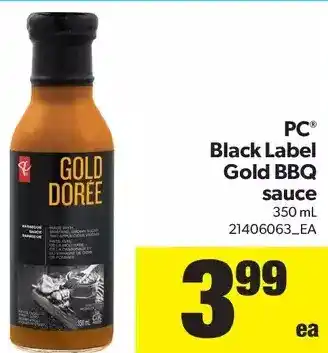 Real Canadian Superstore PC Black Label Gold BBQ Sauce offer