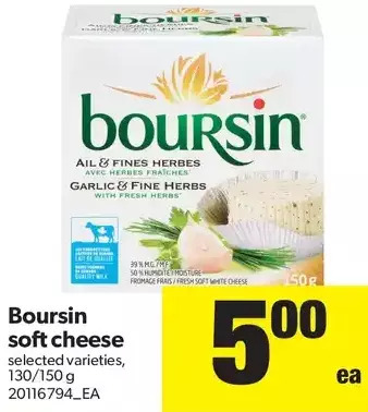 Real Canadian Superstore Boursin Soft Cheese offer
