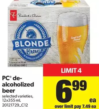 Real Canadian Superstore PC De-Alcoholized Beer offer