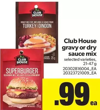 Real Canadian Superstore Club House Gravy or Dry Sauce Mix offer