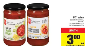 Real Canadian Superstore PC Salsa offer