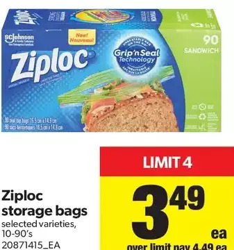 Real Canadian Superstore Ziploc Storage Bags offer
