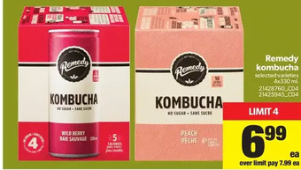 Real Canadian Superstore Remedy Kombucha offer