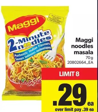 Real Canadian Superstore Maggi Noodles Masala offer