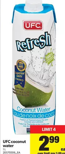Real Canadian Superstore UFC Coconut Water offer