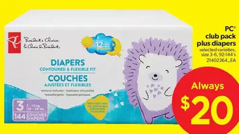 Real Canadian Superstore PC Club Pack plus Diapers offer