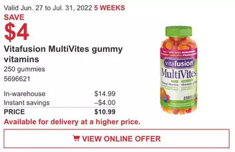 Vitafusion MultiVites gummy vitamins