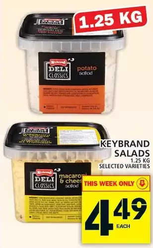 Food Basics Keybrand Salads offer