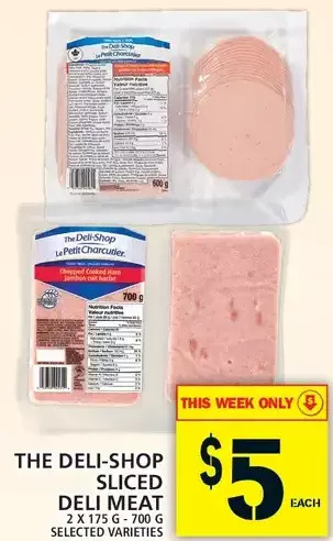 Food Basics the Deli-Shop Sliced Deli Meat offer