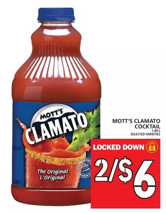 Food Basics Mott's Clamato Cocktail offer