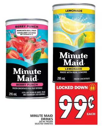 Food Basics Minute Maid Drinks offer