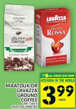 Food Basics Maatouk or Lavazza Ground Coffee offer