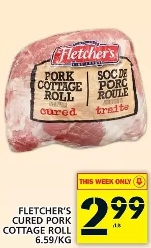 Food Basics Fletcher's Cured Pork Cottage Roll offer