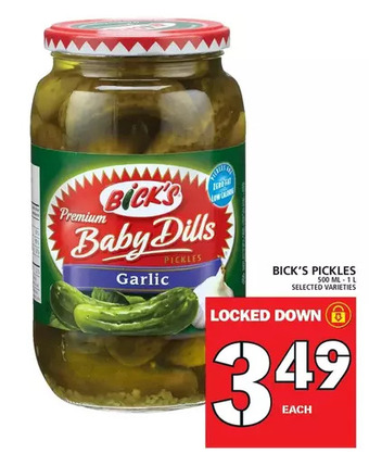 Food Basics Bick's Pickles offer