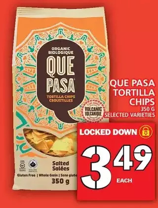 Food Basics Que Pasa Tortilla Chips offer