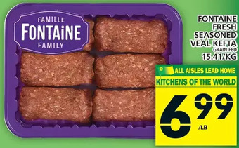 Food Basics Fontaine Fresh Seasoned Veal Kefta offer