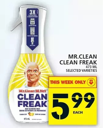 Food Basics Mr.Clean Clean Freak offer