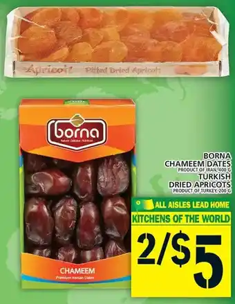Food Basics Borna Chameem Dates | Turkish Dried Apricots offer