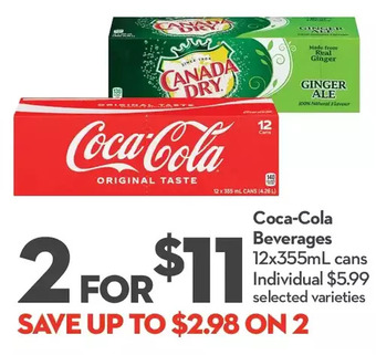 Longo's Coca-Cola Beverages offer