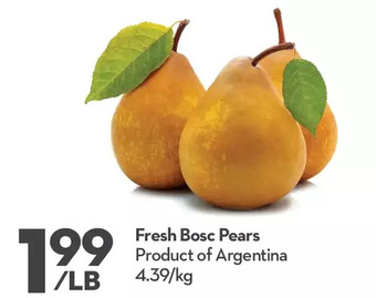 Longo's Fresh Bosc Pears offer