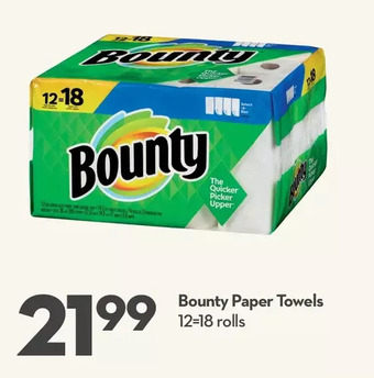 Longo's Bounty Paper Towels offer