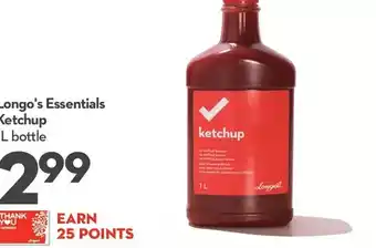 Longo's Longo's Essentials Ketchup offer