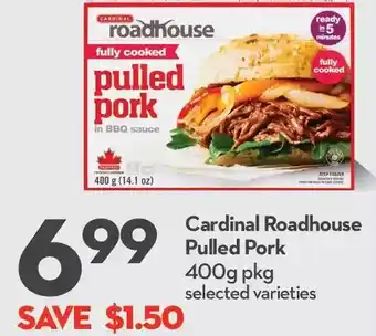 Longo's Cardinal Roadhouse Pulled Pork offer