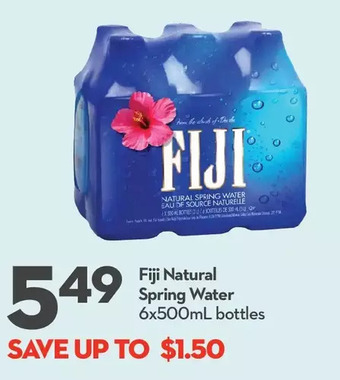 Longo's Fiji Natural Spring Water offer