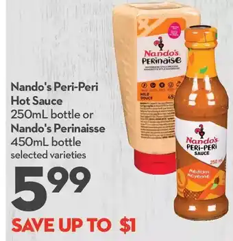 Longo's Nando's Peri-Peri Hot Sauce or Nando's Perinaisse offer