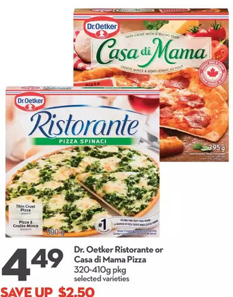Longo's Dr. Oetker Ristorante or Casa Di Mama Pizza offer