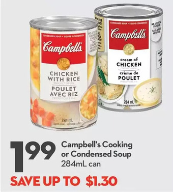Longo's Campbell's Cooking or Condensed Soup offer