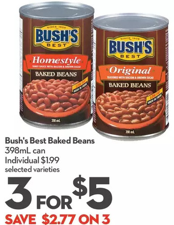 Longo's Bush's Best Baked Beans offer