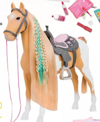 Toys R us Our Generation, From Hair To There Palomino Paint Horse, 20-inch Hair Play Horse offer