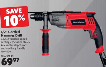 Home Hardware 1/2" Corded Hammer Drill offer